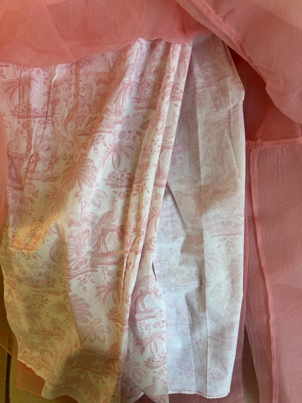 STAUD Pink Strapless Tiered Tulle Maxi Dress - Picture 9 of 13